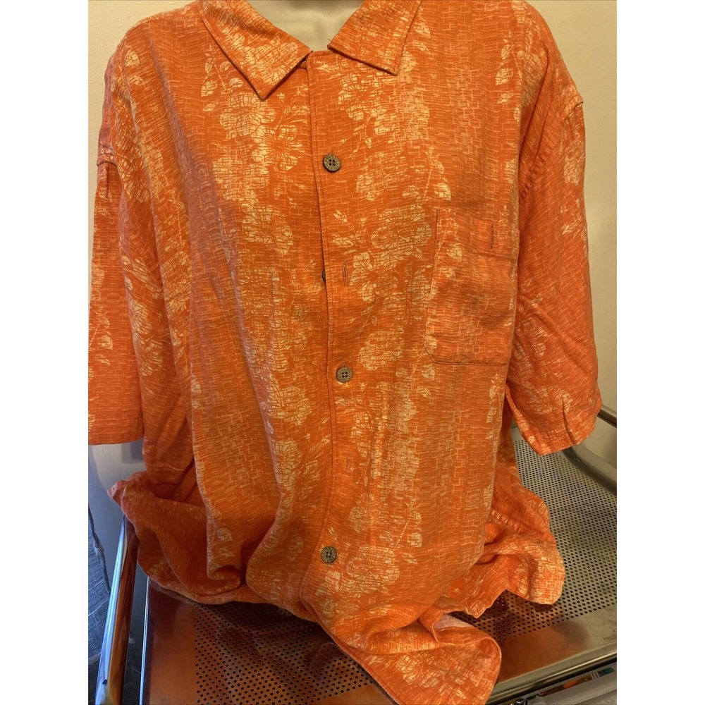 Ocean & Coast mens XXL Hawaiian theme orange